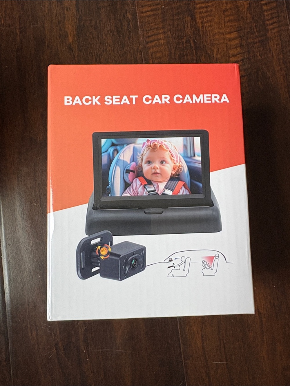 Back Seat Car Camera Monitor - Black